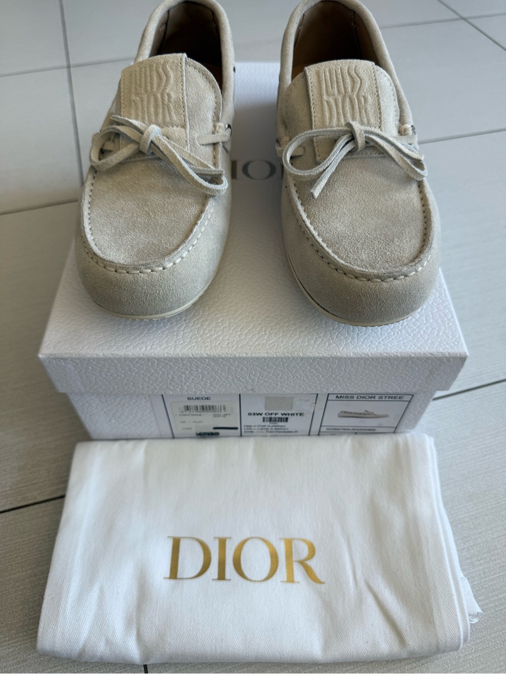 Brand New Dior Miss Dior Street Boxed Sneakers - Off White 36.5 Womens